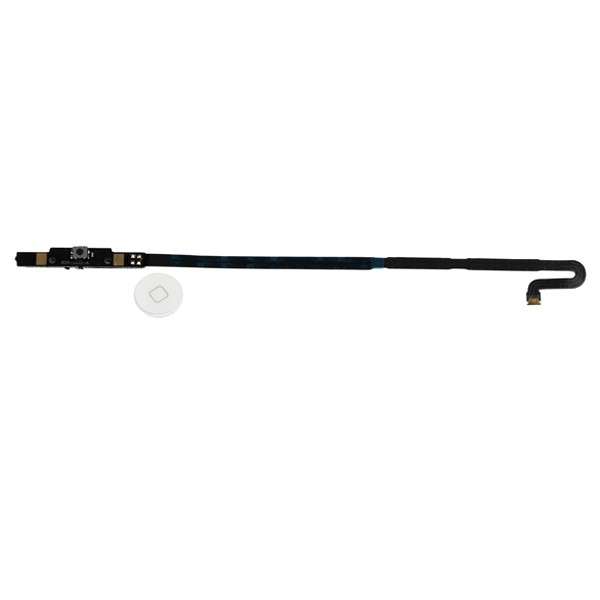 Apple iPad 4 Home Button Flex Cable & Home Button White or black